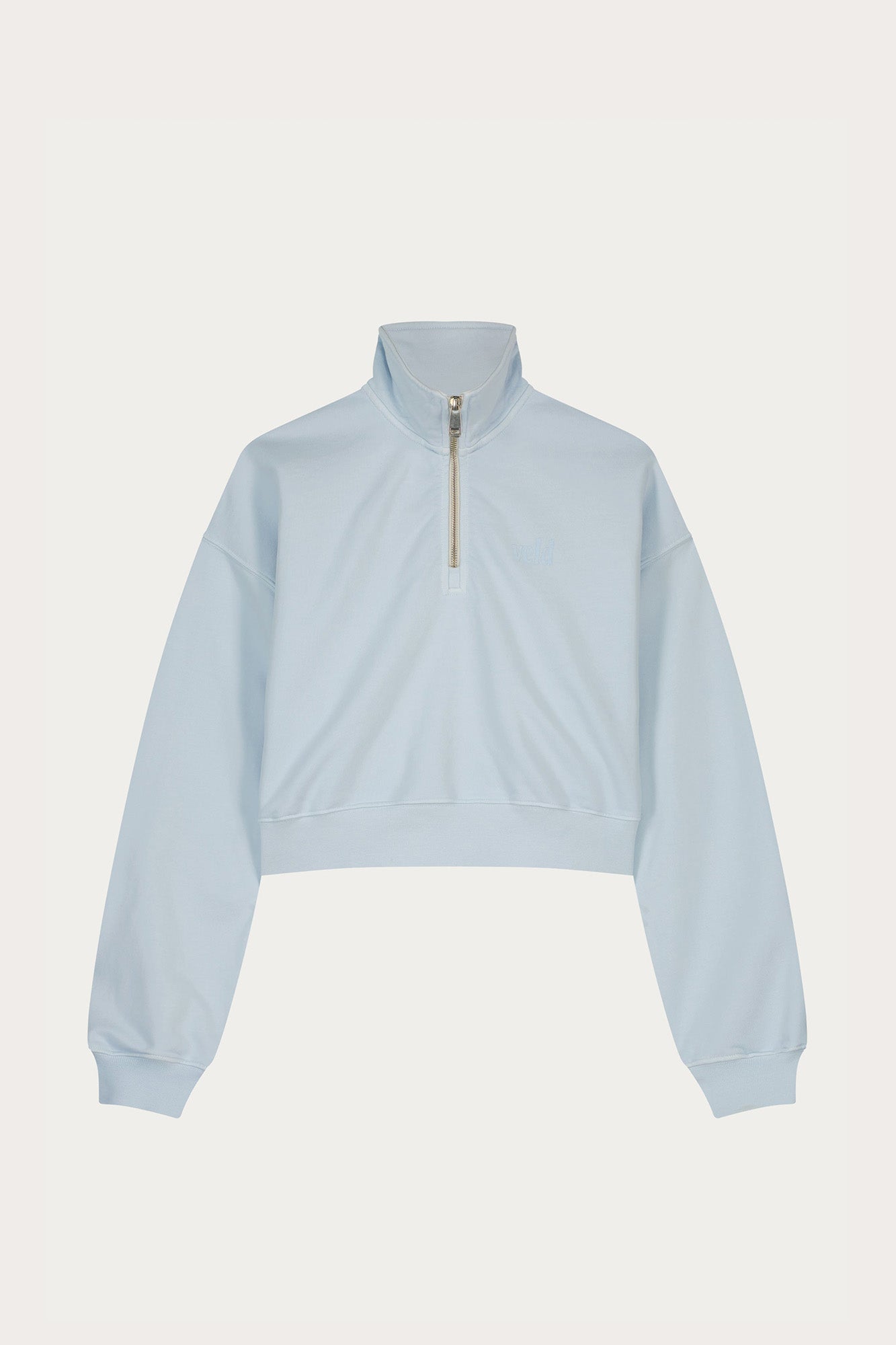 Cropped quarter zip sweater online