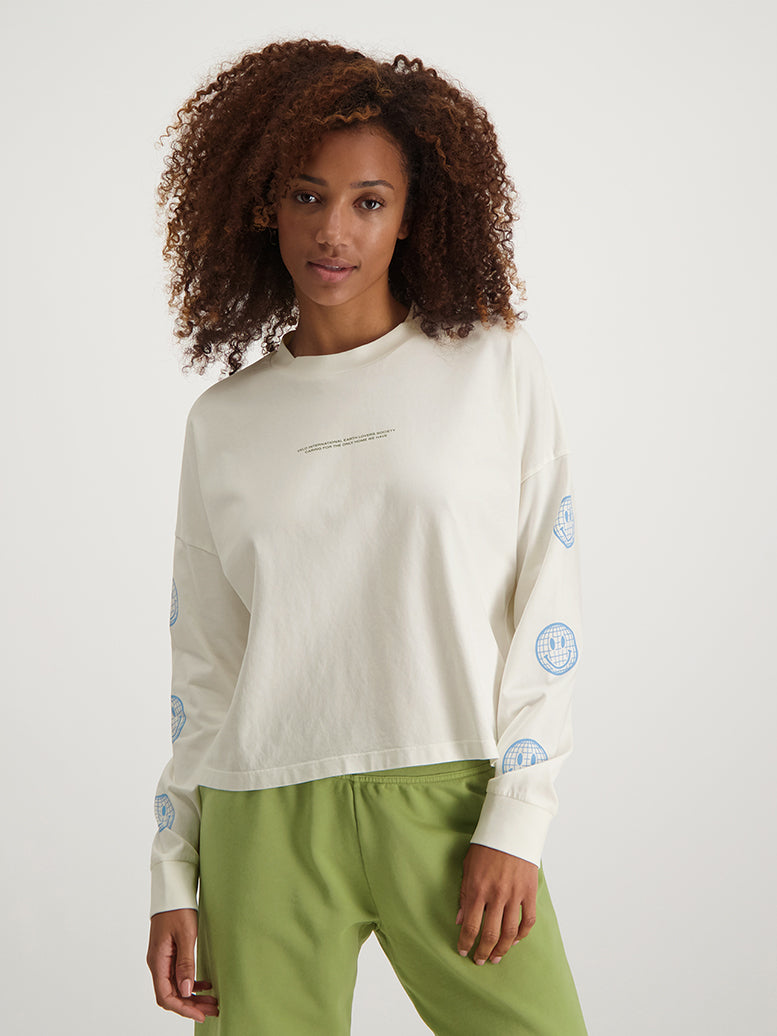 Vondel Earth Lovers Long Sleeve T-Shirt - Natural